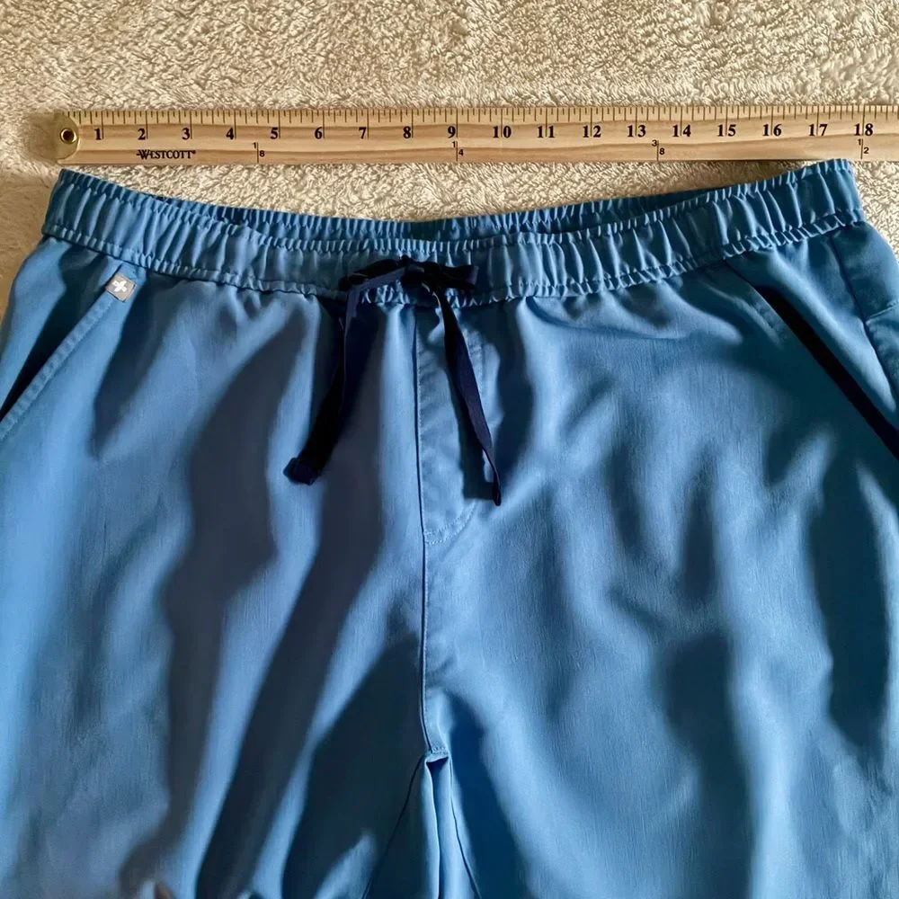 FIGS Tansen Jogger Scrub Pants Men’s Size XXL Blue Medical Workwear Nurse Scrubs